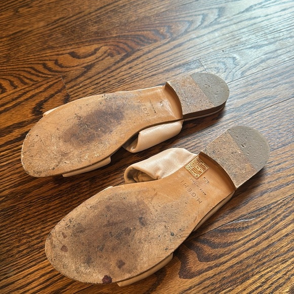 M. Gemi Natalia sand leather twisted strap slide sandals. Size 40 1/2 (9 1/2). - Picture 5 of 7